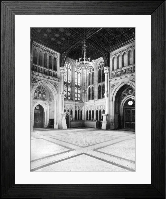 Framed Print : The Lobby, House of Commons, Westminster, London, c1905. Artist: WS Campbell Framed Print : The Lobby, House of Commons, Westminster, London, c1905. Artist: WS Campbell
