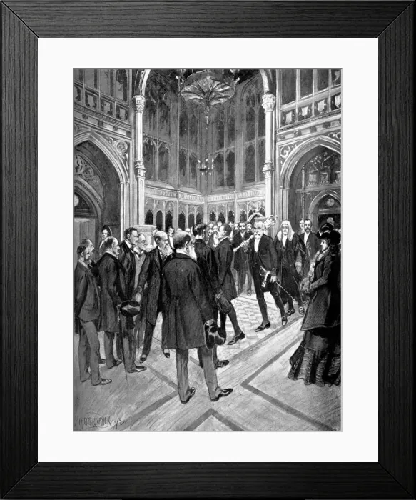 Framed Print : The Speakers Procession, House of Commons, Palace of Westminster, London, c1905 Framed Print : The Speakers Procession, House of Commons, Palace of Westminster, London, c1905
