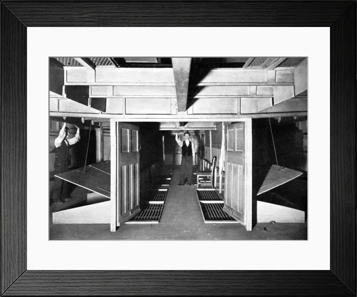 Framed Print : Chambers for the supply of fresh air under the House of Commons, Westminster, London, c1905 Framed Print : Chambers for the supply of fresh air under the House of Commons, Westminster, London, c1905