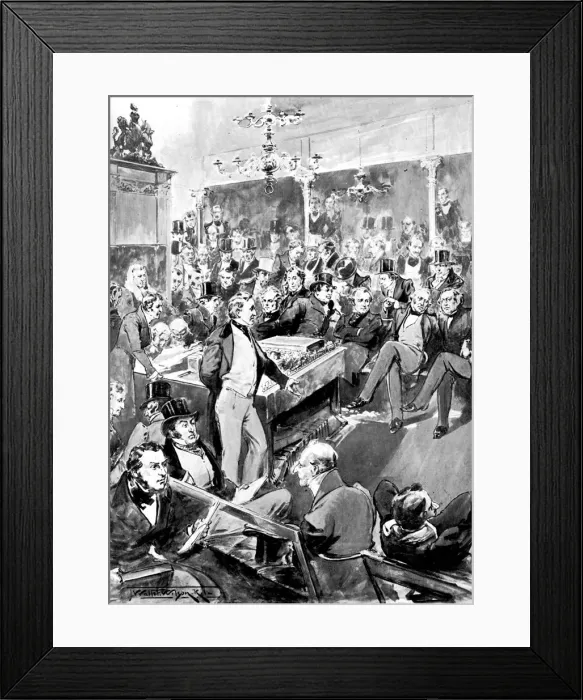 Framed Print : The House of Commons in 1846 (c1905) Framed Print : The House of Commons in 1846 (c1905)