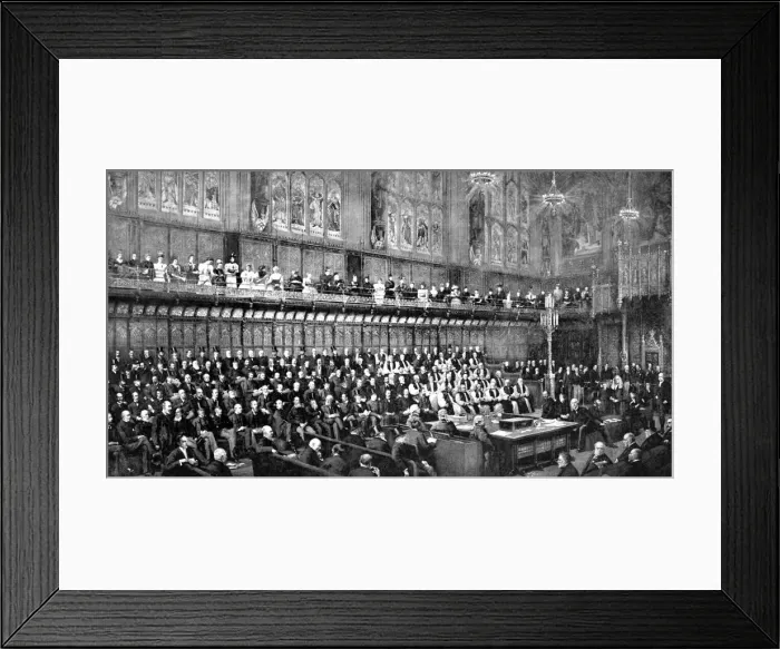 Framed Print : The House of Lords during the Home Rule Debate, 1893 (c1905) Framed Print : The House of Lords during the Home Rule Debate, 1893 (c1905)
