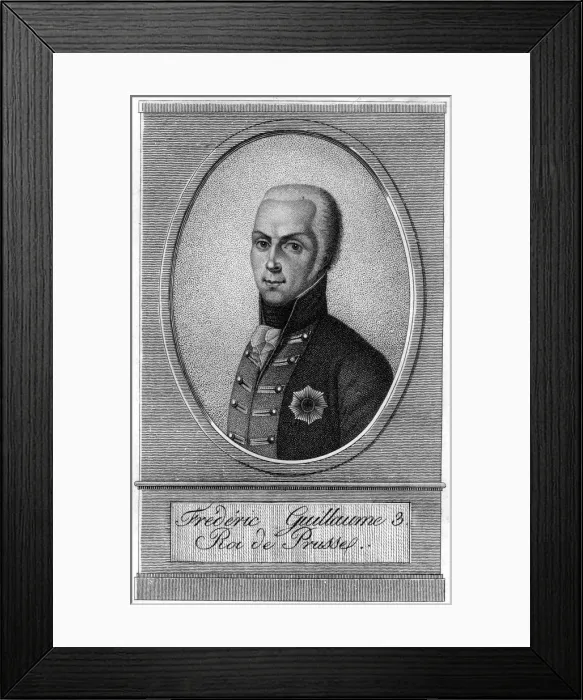 Framed Print : Frederick William III, King of Prussia, 19th century Framed Print : Frederick William III, King of Prussia, 19th century