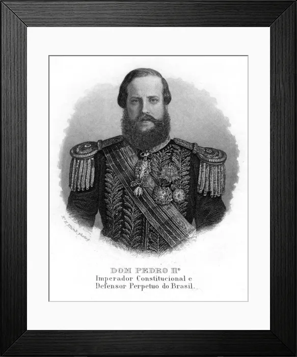 Framed Print : Pedro II of Brazil, Emperor of Brazil, 19th century. Artist: R H Klumb Framed Print : Pedro II of Brazil, Emperor of Brazil, 19th century. Artist: R H Klumb