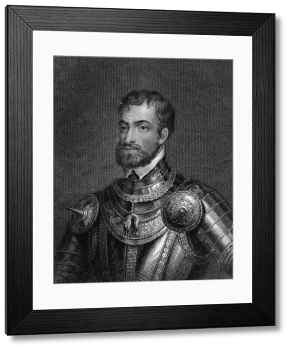 Framed Print : Charles V, Holy Roman Emperor, (19th century). Artist: E Scriven Framed Print : Charles V, Holy Roman Emperor, (19th century). Artist: E Scriven