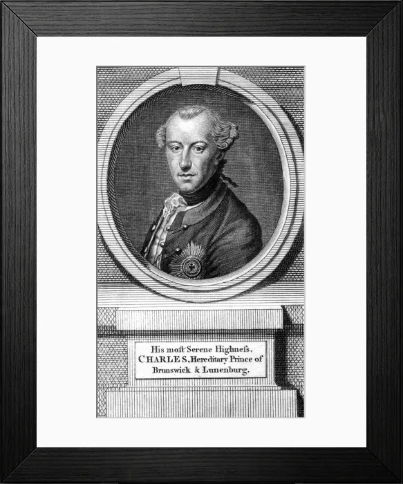 Framed Print : Charles William Ferdinand, Duke of Brunswick, (1735-1806) Framed Print : Charles William Ferdinand, Duke of Brunswick, (1735-1806)