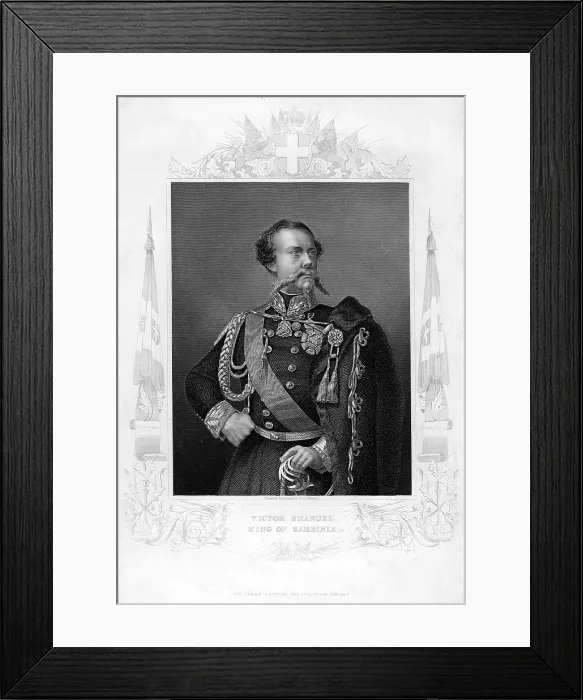 Framed Print : Victor Emanuel, King of Sardinia, 19th century. Artist: DJ Pound Framed Print : Victor Emanuel, King of Sardinia, 19th century. Artist: DJ Pound