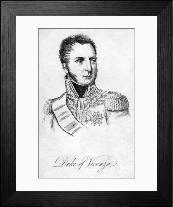 Framed Print : Duke of Vicenza, 19th century Framed Print : Duke of Vicenza, 19th century