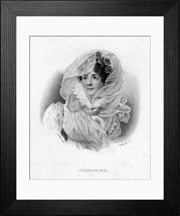 Framed Print : Josephine de Beauharnais, first wife of Napoleon Bonaparte, and Empress of France, 19th century. Artist: Couche Framed Print : Josephine de Beauharnais, first wife of Napoleon Bonaparte, and Empress of France, 19th century. Artist: Couche