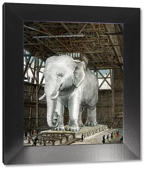 Model of the Elephant of the Place de la Bastille, c1834. Artist: Fenner Sears & Co