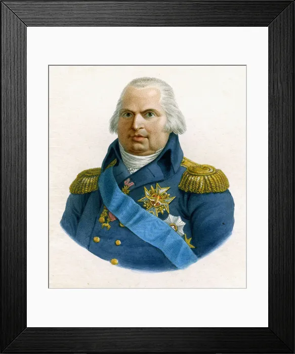 Framed Print : Louis XVIII, King of France, 19th century. Artist: W Evans Framed Print : Louis XVIII, King of France, 19th century. Artist: W Evans