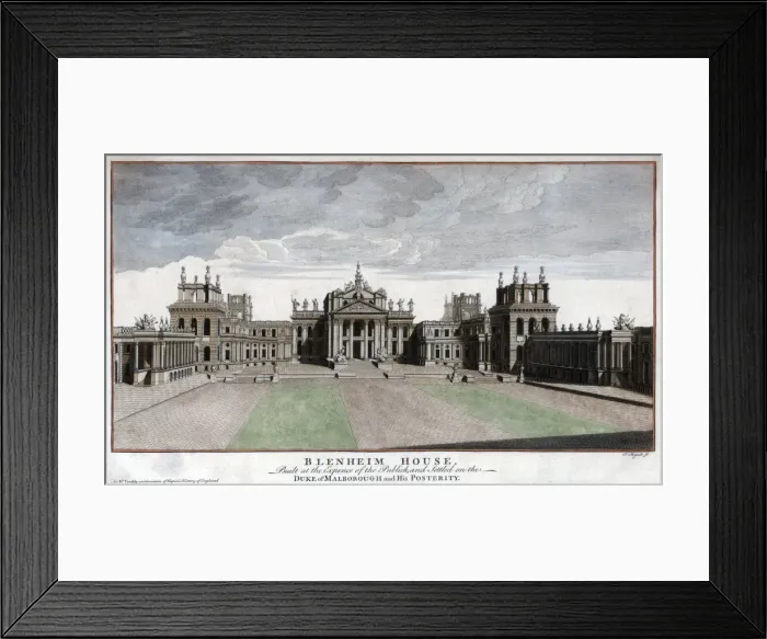 Framed Print : Blenheim House, Woodstock, Oxfordshire. Artist: Mynde Framed Print : Blenheim House, Woodstock, Oxfordshire. Artist: Mynde
