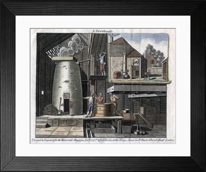 Framed Print : A Brewhouse, 1747 Framed Print : A Brewhouse, 1747