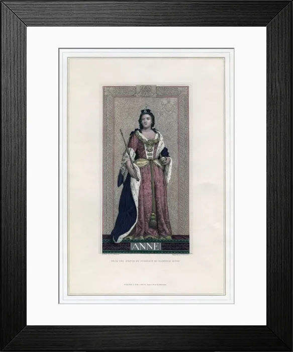 Framed Print : Queen Anne, (19th century). Artist: H Bourne Framed Print : Queen Anne, (19th century). Artist: H Bourne
