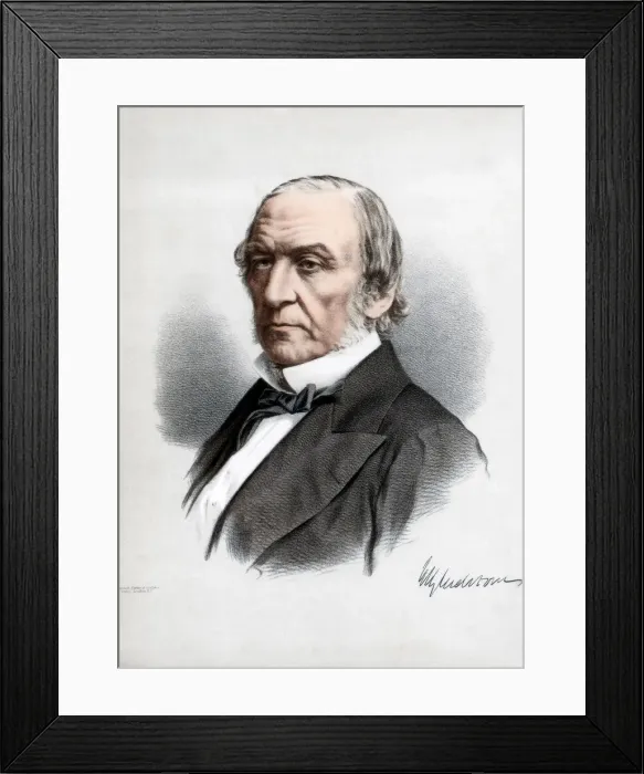 Framed Print : William Ewart Gladstone, British Liberal Party statesman and Prime Minister, c1890. Artist: Cassell, Petter & Galpin Framed Print : William Ewart Gladstone, British Liberal Party statesman and Prime Minister, c1890. Artist: Cassell, Petter & Galpin