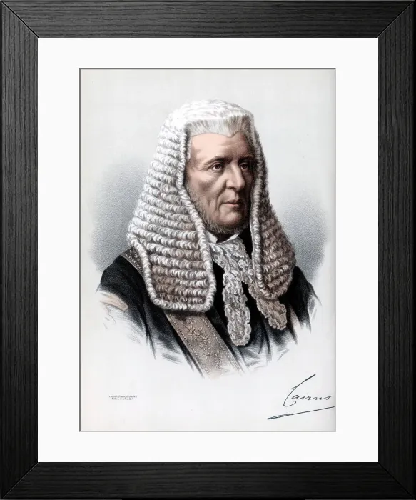 Framed Print : Hugh NcCalmont Cairns, 1st Earl Cairns, Lord Chancellor of Great Britain, c1890. Artist: Cassell, Petter & Galpin Framed Print : Hugh NcCalmont Cairns, 1st Earl Cairns, Lord Chancellor of Great Britain, c1890. Artist: Cassell, Petter & Galpin