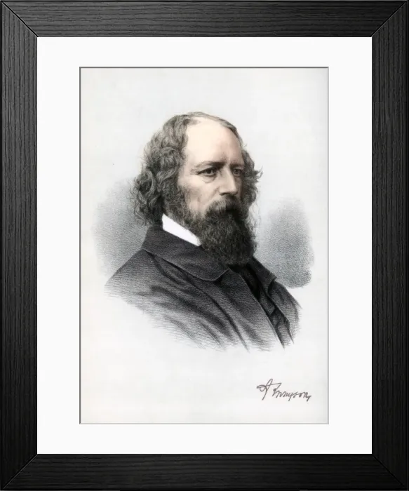 Framed Print : Alfred Tennyson, 1st Baron Tennyson, English poet, c1890. Artist: Cassell, Petter & Galpin Framed Print : Alfred Tennyson, 1st Baron Tennyson, English poet, c1890. Artist: Cassell, Petter & Galpin