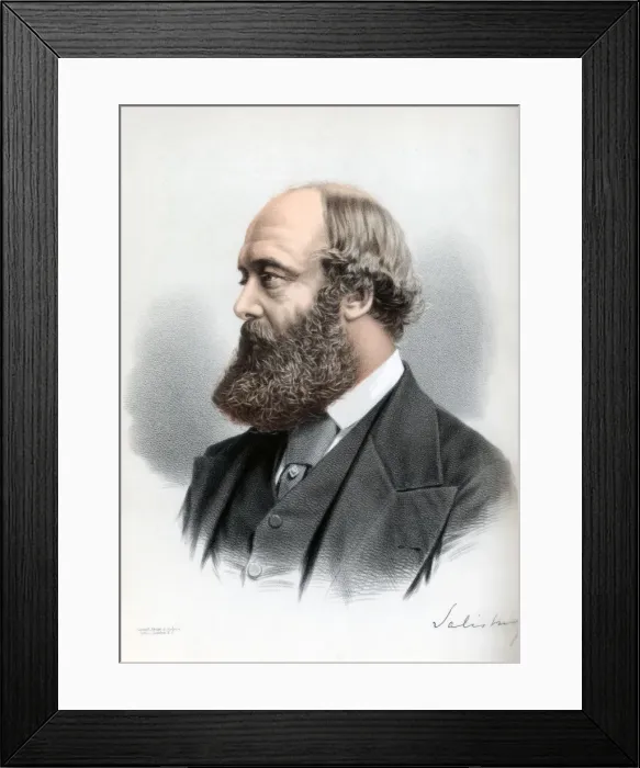 Framed Print : Robert Gascoyne-Cecil, 3rd Marquess of Salisbury, British statesman and Prime Minister, c1890. Artist: Cassell, Petter & Galpin Framed Print : Robert Gascoyne-Cecil, 3rd Marquess of Salisbury, British statesman and Prime Minister, c1890. Artist: Cassell, Petter & Galpin