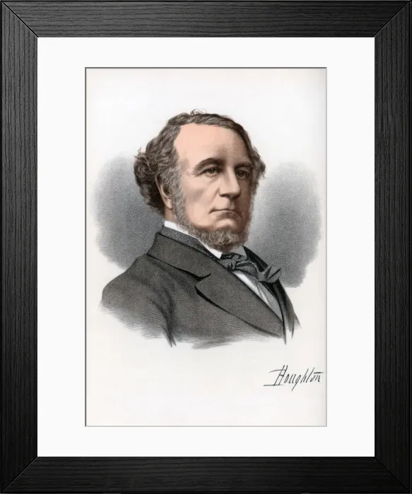 Framed Print : Richard Monckton Milnes, 1st Baron Houghton, English poet and politician, c1890. Artist: Cassell, Petter & Galpin Framed Print : Richard Monckton Milnes, 1st Baron Houghton, English poet and politician, c1890. Artist: Cassell, Petter & Galpin