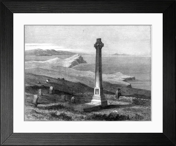 Framed Print : Flora Macdonalds monument, Kilmuir, Isle of Skye, Scotland, 1872 Framed Print : Flora Macdonalds monument, Kilmuir, Isle of Skye, Scotland, 1872