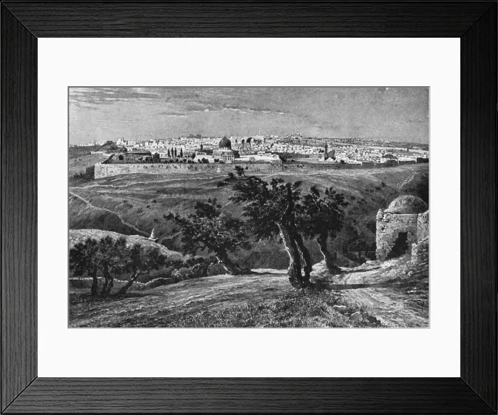Framed Print : Jerusalem, from the Mount of Olives, 1902 Framed Print : Jerusalem, from the Mount of Olives, 1902