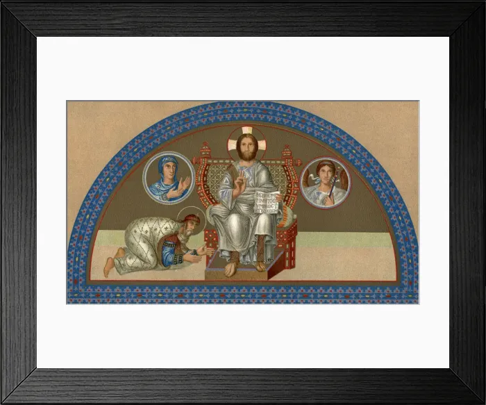 Framed Print : The Enthroned Christ, (1902) Framed Print : The Enthroned Christ, (1902)