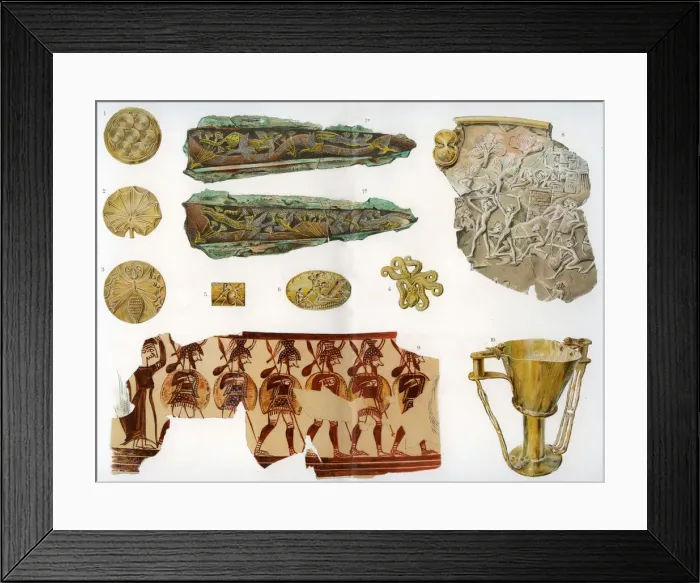 Framed Print : Greek antiquities of the Mycenean and Homeric ages, (1902) Framed Print : Greek antiquities of the Mycenean and Homeric ages, (1902)