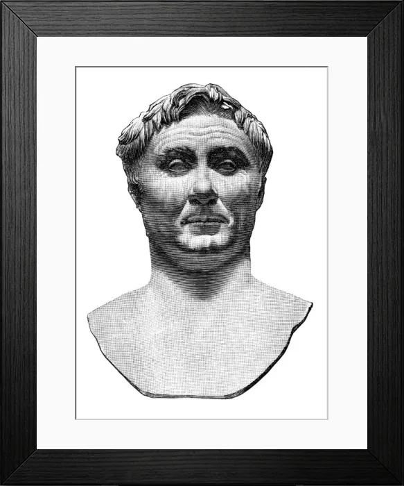Framed Print : Pompeius Magnus, Roman military and political leader, (1902) Framed Print : Pompeius Magnus, Roman military and political leader, (1902)