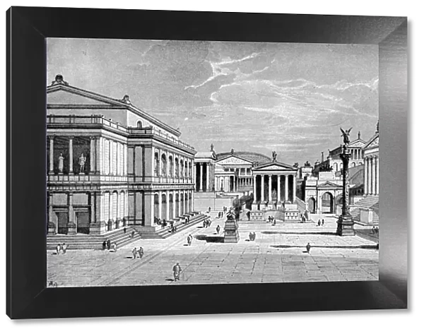 North and east sides of the Forum, Rome, (1902). Artist: C Hulsen