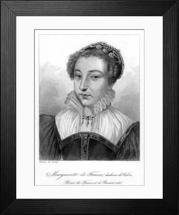 Framed Print : Marguerite of Valois, Queen of France Framed Print : Marguerite of Valois, Queen of France