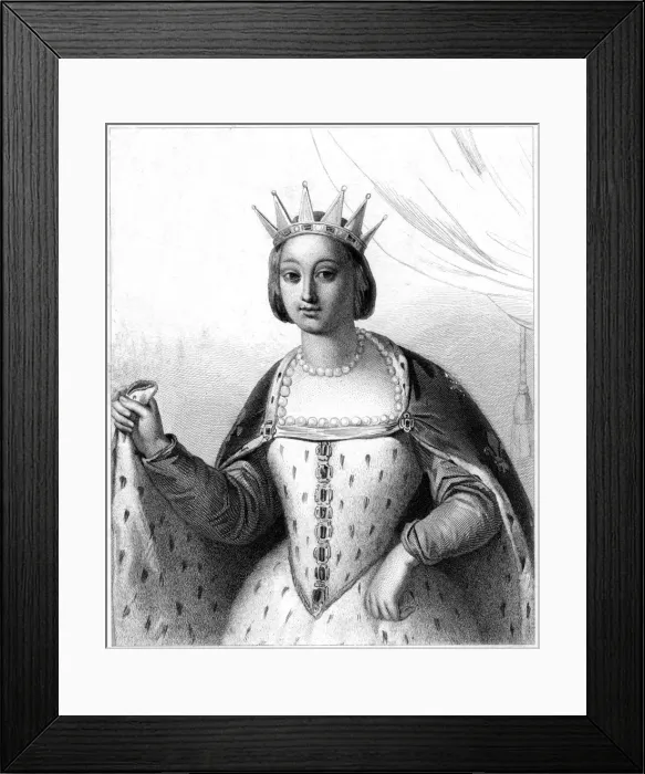 Framed Print : Marguerite de Provence, Queen Consort of Louis IX of France Framed Print : Marguerite de Provence, Queen Consort of Louis IX of France