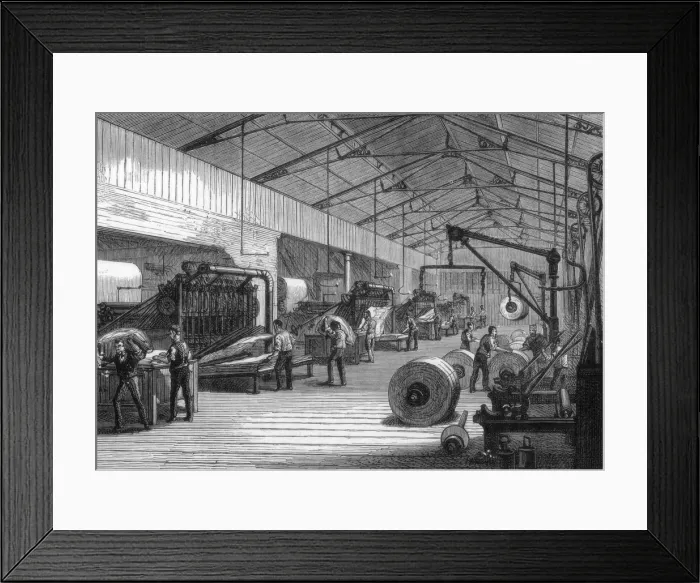 Framed Print : Press room, offices of the Daily Telegraph, Fleet Street, London, 1882 Framed Print : Press room, offices of the Daily Telegraph, Fleet Street, London, 1882
