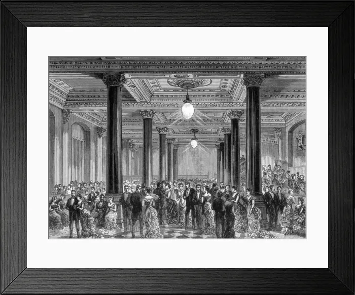 Framed Print : Opening soiree of the new offices of the Daily Telegraph, Fleet Street, London, 28 June 1882 Framed Print : Opening soiree of the new offices of the Daily Telegraph, Fleet Street, London, 28 June 1882