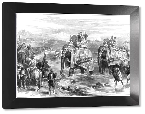 Arrival of the Prince of Wales at Jummoo, Cashmere, 1876