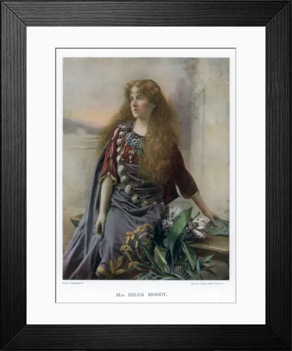 Framed Print : Hilda Moody, British actress, 1901. Artist: Ellis & Walery