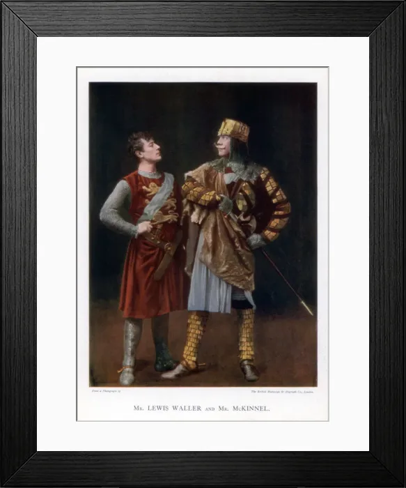 Framed Print : Lewis Waller and Mr McKinnel, English actors, 1901. Artist: British Mutoscope Framed Print : Lewis Waller and Mr McKinnel, English actors, 1901. Artist: British Mutoscope