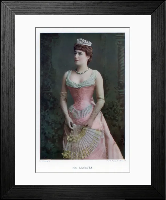 Framed Print : Lillie Langtry, British actress, 1901. Artist: W&D Downey Framed Print : Lillie Langtry, British actress, 1901. Artist: W&D Downey