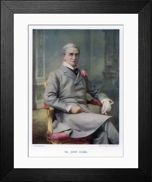 Framed Print : Sir John Hare, English actor and manager of the Garrick Theatre, 1901. Artist: W&D Downey Framed Print : Sir John Hare, English actor and manager of the Garrick Theatre, 1901. Artist: W&D Downey