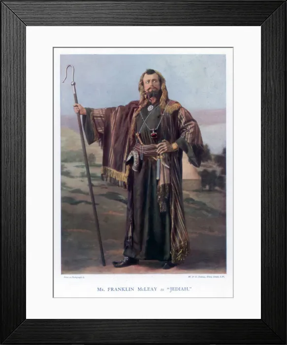 Framed Print : Franklin McLeay, Canadian actor, 1901. Artist: W&D Downey Framed Print : Franklin McLeay, Canadian actor, 1901. Artist: W&D Downey