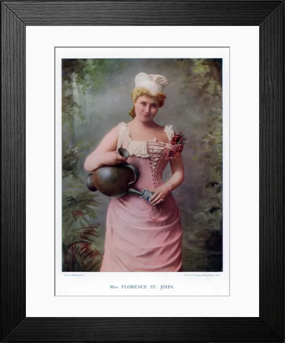 Framed Print : Florence St John, English actress and singer, 1901. Artist: W&D Downey Framed Print : Florence St John, English actress and singer, 1901. Artist: W&D Downey