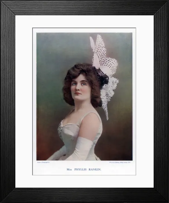Framed Print : Phyllis Rankin, American actress, 1901. Artist: W&D Downey Framed Print : Phyllis Rankin, American actress, 1901. Artist: W&D Downey
