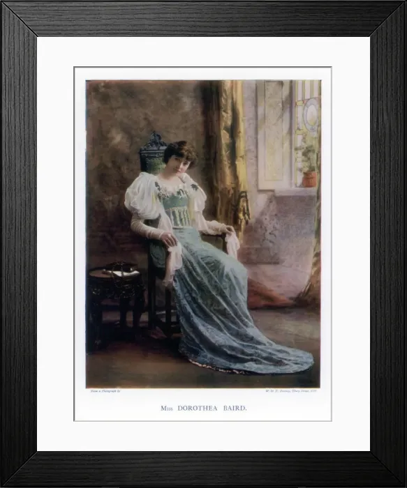 Framed Print : Dorothea Baird, English stage and film actress, 1901. Artist: W&D Downey Framed Print : Dorothea Baird, English stage and film actress, 1901. Artist: W&D Downey
