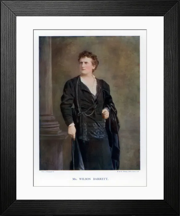 Framed Print : Wilson Barrett, English actor, manager, and playwright, 1901. Artist: W&D Downey Framed Print : Wilson Barrett, English actor, manager, and playwright, 1901. Artist: W&D Downey