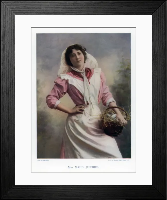 Framed Print : Maud Jeffries, American actress, 1901. Artist: W&D Downey Framed Print : Maud Jeffries, American actress, 1901. Artist: W&D Downey
