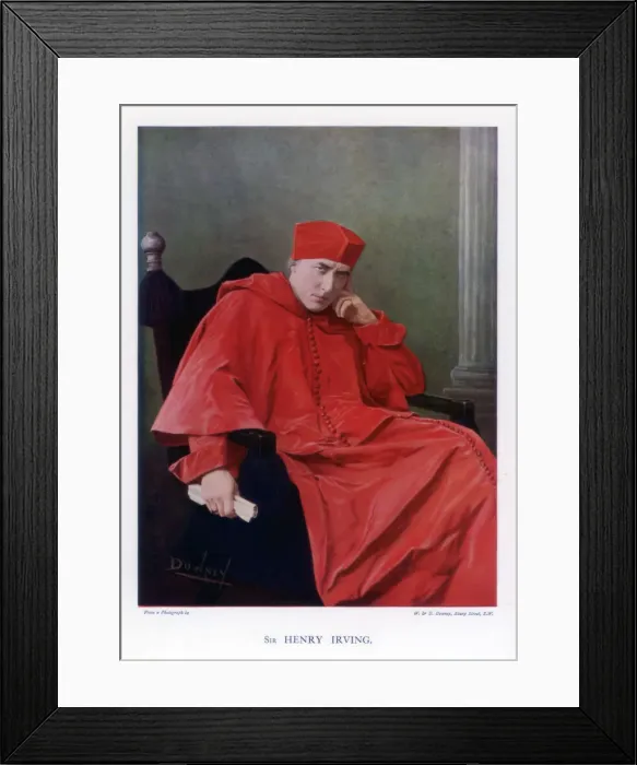 Framed Print : Sir Henry Irving, famous British stage actor of the Victorian era, 1901. Artist: W&D Downey Framed Print : Sir Henry Irving, famous British stage actor of the Victorian era, 1901. Artist: W&D Downey