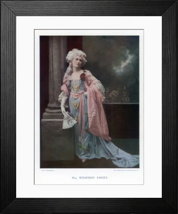 Framed Print : Winifred Emery, English actress, 1901. Artist: Mendelssohn Framed Print : Winifred Emery, English actress, 1901. Artist: Mendelssohn