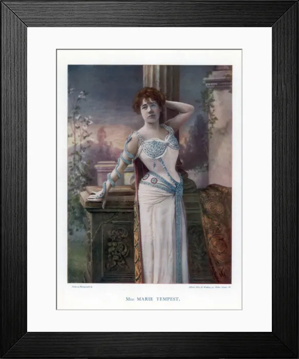 Framed Print : Dame Marie Tempest, English singer and actress, 1901. Artist: Ellis & Walery Framed Print : Dame Marie Tempest, English singer and actress, 1901. Artist: Ellis & Walery
