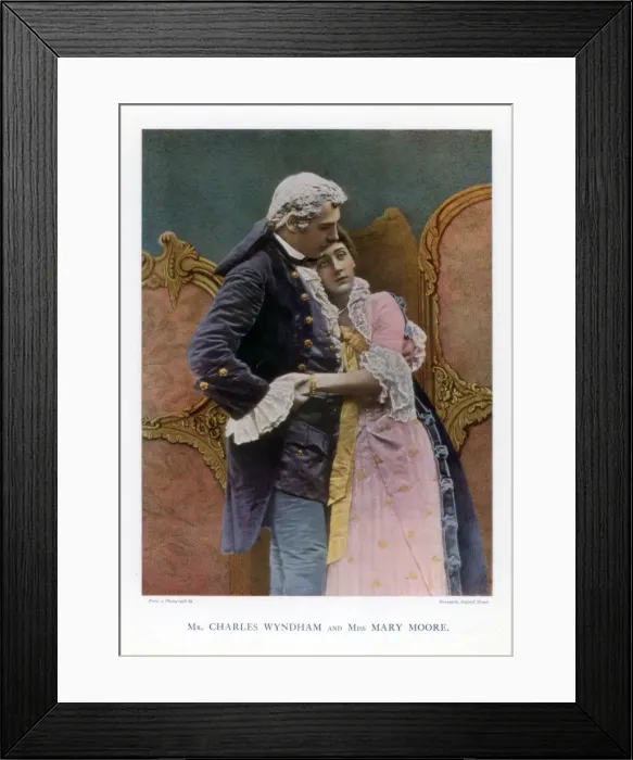 Framed Print : Charles Wyndham and Mary Moore, English actors, 1901. Artist: Barraud Framed Print : Charles Wyndham and Mary Moore, English actors, 1901. Artist: Barraud