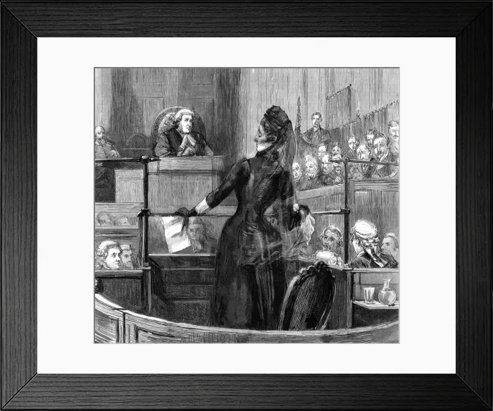 Framed Print : The trial of Mrs Maybrick at Liverpool, 1889 Framed Print : The trial of Mrs Maybrick at Liverpool, 1889