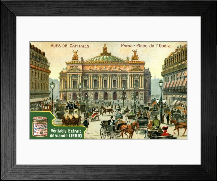 Framed Print : Views of Capitals: Place de l Opera, Paris, c1900 Framed Print : Views of Capitals: Place de l Opera, Paris, c1900