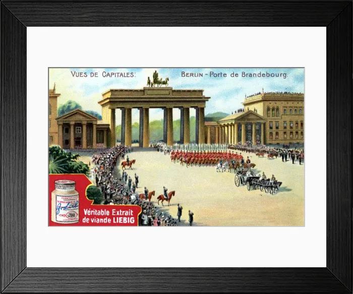 Framed Print : Views of Capitals: Brandenburg Gate, Berlin, c1900 Framed Print : Views of Capitals: Brandenburg Gate, Berlin, c1900